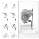 Maxbell 8x Durable Acrylic Display Stand Holder Suport for Minerals Geode Crystal