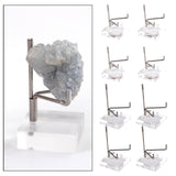 Maxbell 8x Durable Acrylic Display Stand Holder Suport for Minerals Geode Crystal