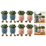 Maxbell 8 PCS Cute Lifelike Plush Green Potted Plants Plant Stuffed Toy Decors