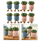 Maxbell 8 PCS Cute Lifelike Plush Green Potted Plants Plant Stuffed Toy Decors