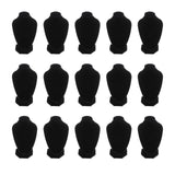 Maxbell 15x Velvet Necklace Bust Display Stands Pendant Chain Jewelry Racks