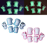 Maxbell 2/Set Luminous Kid Skating Safety Protective Gear Knee Elbow Wrist Pad