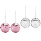 Maxbell 8 Pieces Disco Ball Cup Cocktail Cup Tea Bottle for Bar Wine Glass