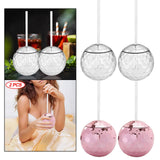 Maxbell 8 Pieces Disco Ball Cup Cocktail Cup Tea Bottle for Bar Wine Glass