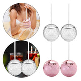 Maxbell 8 Pieces Disco Ball Cup Cocktail Cup Tea Bottle for Bar Wine Glass