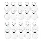 Maxbell 20 Pieces Blank Keychain Key Chain Alloy Key Rings Keyring Bag Tag Craft