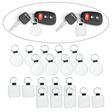 Maxbell 20 Pieces Blank Keychain Key Chain Alloy Key Rings Keyring Bag Tag Craft