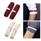 Maxbell 4 Pieces Fashion Mens Shirt Sleeve Holder Elasticated Armbands