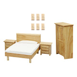 Maxbell Doll House Wood Bedroom Furniture 1:12 Dollhouse