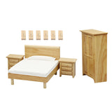 Maxbell Doll House Wood Bedroom Furniture 1:12 Dollhouse
