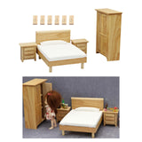 Maxbell Doll House Wood Bedroom Furniture 1:12 Dollhouse