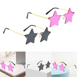 Maxbell 2 Pieces Star Sun Glasses for Men Women Personality Traveling Glasses