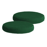 Maxbell 2Pcs Luxury Round Bar Stool Cushion Covers with Elastic Dustproof Slipcover