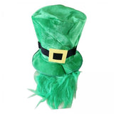Maxbell 6pcs Mens St. Patricks Day Green Leprechaun Hat w/ Beard Irish Costume