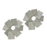 Maxbell 16Pcs Steel Shed Corrugated Tile Miniature Sand Table Material Layouts