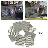Maxbell 16Pcs Steel Shed Corrugated Tile Miniature Sand Table Material Layouts