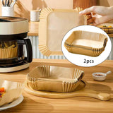 Maxbell 100x Air Fryer Disposable Paper Liner Non-Stick Oil-Proof Baking Paper
