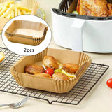 Maxbell 100x Air Fryer Disposable Paper Liner Non-Stick Oil-Proof Baking Paper