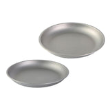 Maxbell 2x Titanium Plate Fruit Tableware Round Dish Frying Pan for Picnic BBQ