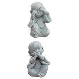 Maxbell 2 Pieces Monk Statue Small Buddha Little Monk Car Accessories Ornaments