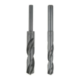 Maxbell 2Pieces High Speed Steel 1/2 Drill Straight Shank Twist Metal Drill Bit