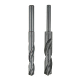 Maxbell 2Pieces High Speed Steel 1/2 Drill Straight Shank Twist Metal Drill Bit