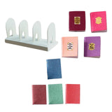Maxbell 8 PCS Miniature Books with Bookshelf Set 1:12 Scale Dollhouse
