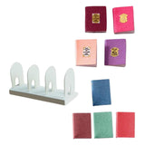 Maxbell 8 PCS Miniature Books with Bookshelf Set 1:12 Scale Dollhouse