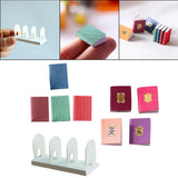 Maxbell 8 PCS Miniature Books with Bookshelf Set 1:12 Scale Dollhouse