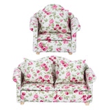 Maxbell 2Pcs 1:12 Simulation Sofa Furniture Scenery Dollhouse Home Oranments