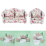 Maxbell 2Pcs 1:12 Simulation Sofa Furniture Scenery Dollhouse Home Oranments