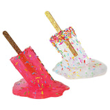Maxbell 2x Resin Melting Ice Cream Sculpture Art Modern Home Desk Decor Ornament