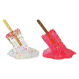 Maxbell 2x Resin Melting Ice Cream Sculpture Art Modern Home Desk Decor Ornament