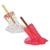 Maxbell 2x Resin Melting Ice Cream Sculpture Art Modern Home Desk Decor Ornament