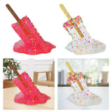 Maxbell 2x Resin Melting Ice Cream Sculpture Art Modern Home Desk Decor Ornament