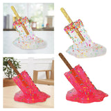 Maxbell 2x Resin Melting Ice Cream Sculpture Art Modern Home Desk Decor Ornament