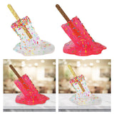 Maxbell 2x Resin Melting Ice Cream Sculpture Art Modern Home Desk Decor Ornament