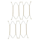 Maxbell 4 pcs Invisible Wall Hanging Plate Hook Hanger Dish Display Holder