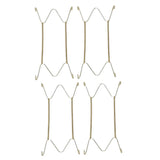Maxbell 4 pcs Invisible Wall Hanging Plate Hook Hanger Dish Display Holder