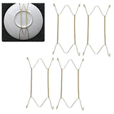 Maxbell 4 pcs Invisible Wall Hanging Plate Hook Hanger Dish Display Holder