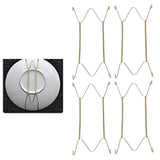 Maxbell 4 pcs Invisible Wall Hanging Plate Hook Hanger Dish Display Holder
