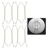 Maxbell 4 pcs Invisible Wall Hanging Plate Hook Hanger Dish Display Holder