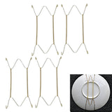 Maxbell 4 pcs Invisible Wall Hanging Plate Hook Hanger Dish Display Holder