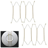 Maxbell 4 pcs Invisible Wall Hanging Plate Hook Hanger Dish Display Holder