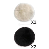 Maxbell 2 Pieces Sheepskin  Skin Faux Fur Fake Rug