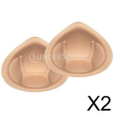 Maxbell 2 Pair Bar Sponge Pad Push up Breast Enhancer Insert Bra Cup Underwear M