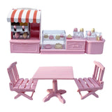 Maxbell 1:12 Miniature Table Chairs Cake Cabinet Doll House Decoration for Garden