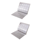 Maxbell 2x 200 Coin Currency Holder Collector Storage Money Pocket PU Album Book