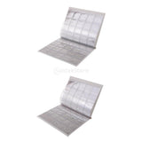 Maxbell 2x 200 Coin Currency Holder Collector Storage Money Pocket PU Album Book