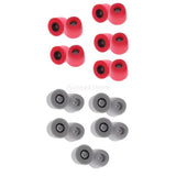 Maxbell 20 Pieces Noise Reduction Memory Foam Earbud Tips 4.9mm Medium Gray red